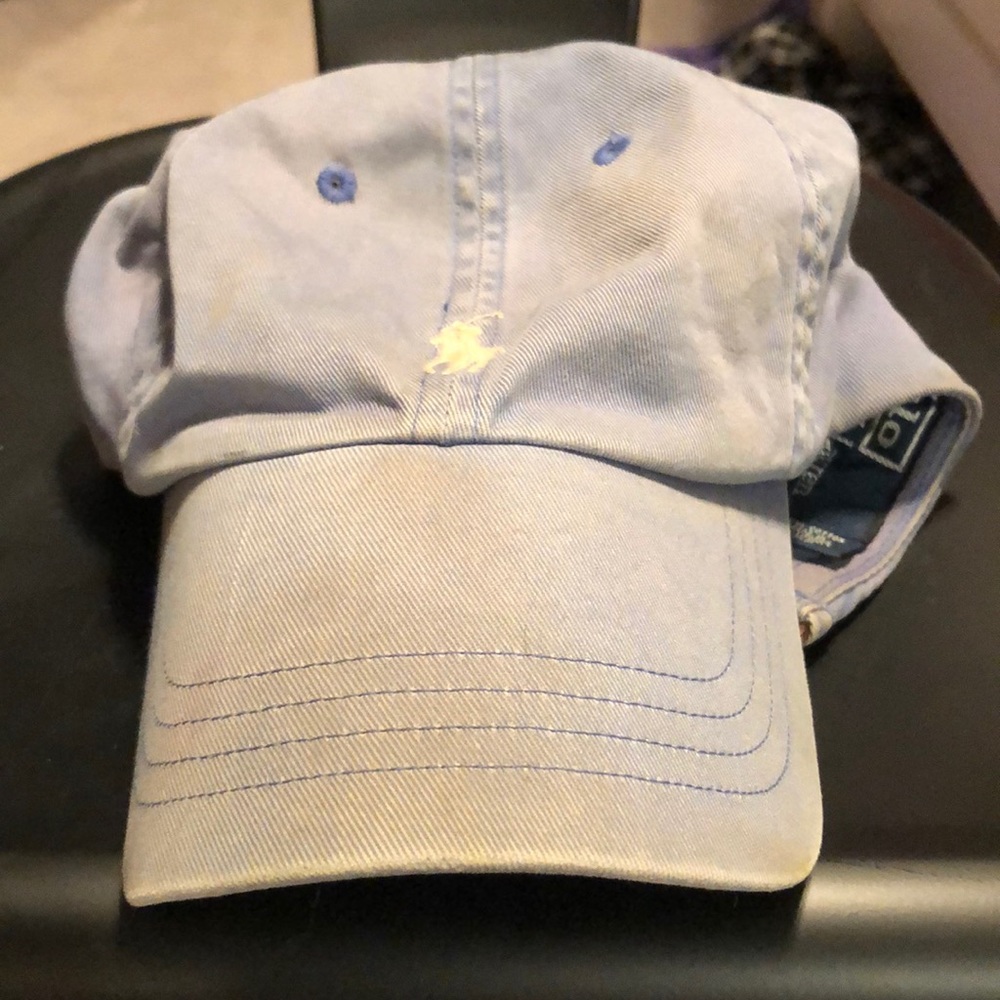 A vintage polo denim baseball cap